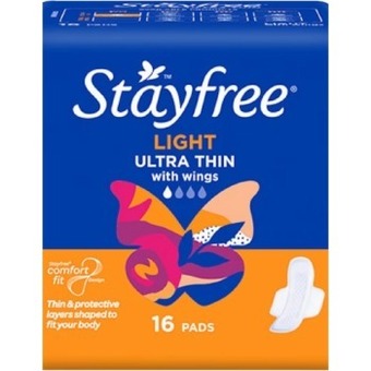 healthylife Stayfree ultra thin light with wings 16 pack offer