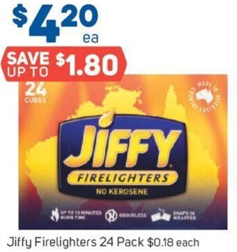 Foodland Jiffy Firelighters 24 Pack offer