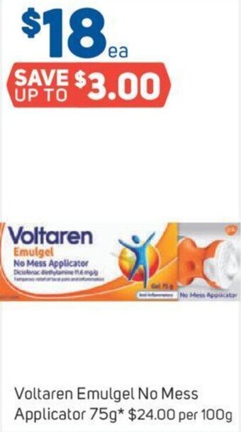 Foodland Voltaren Emulgel No Mess Applicator 75g offer
