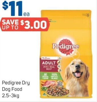 Foodland Pedigree Dry Dog Food 2.5-3kg offer