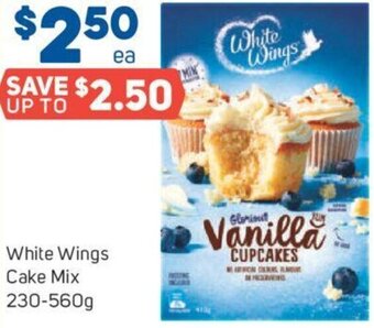 Foodland White Wings Cake Mix 230-560g offer