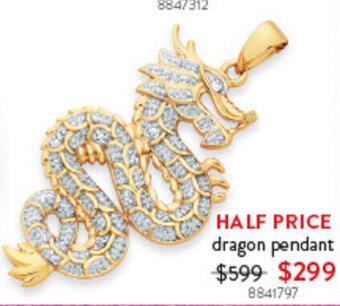 Goldmark dragon pendant offer