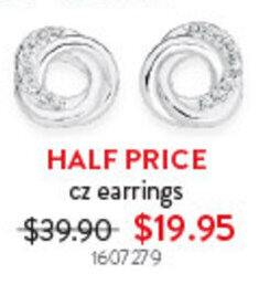 Goldmark cz earrings offer
