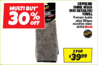 Autobarn SUPREME SHINE MEGA DUO DETAILING TOWEL offer