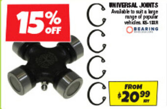 Autobarn UNIVERSAL JOINTS offer