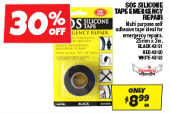 Autobarn SOS SILICONE TAPE EMERGENCY REPAIR offer