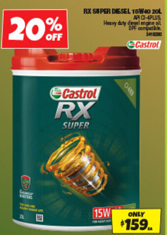 Autobarn RX SUPER DIESEL 15W40 20L offer