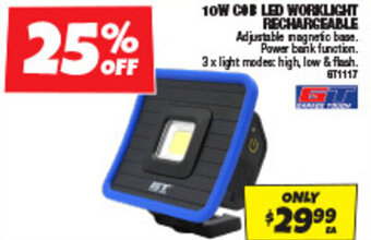 Autobarn 10W COB LED WORKLIGHT RECHARGEABLE offer