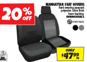 Autobarn MANHATTAN SEAT COVERS offer