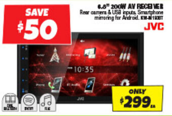 Autobarn 6.8" 200W AV RECEIVER offer