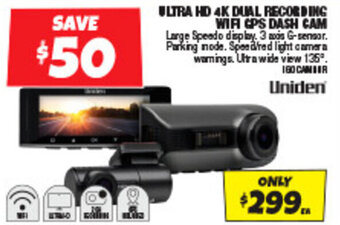 Autobarn ULTRA HD 4K DUAL RECORDING WIR CPS DASH CAM offer