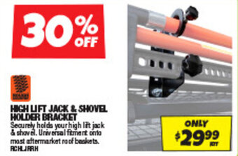 Autobarn HIGH LIFT JACK & SHOVEL HOLDER BRACKET offer