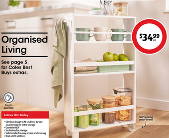 Coles Culinex Slim Trolley offer
