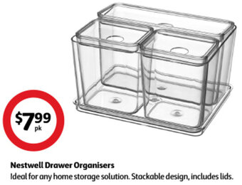 Coles Nestwell Drawer Organisers offer