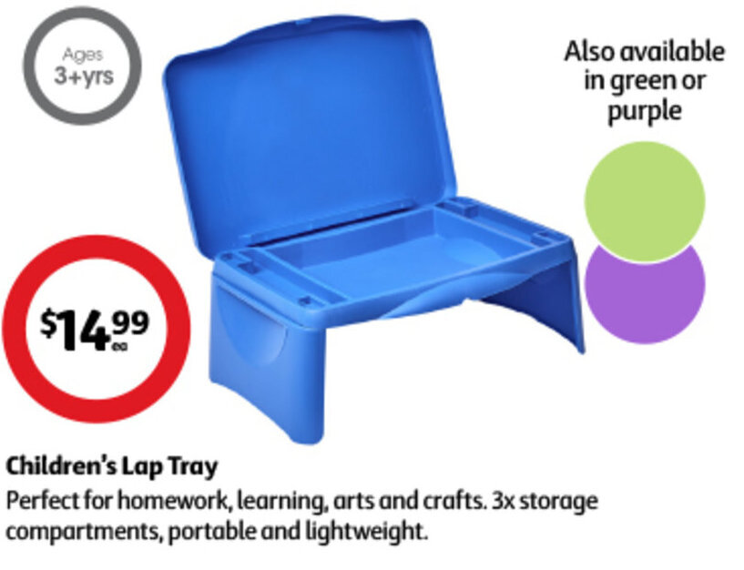 Children's Lap Tray offer at Coles