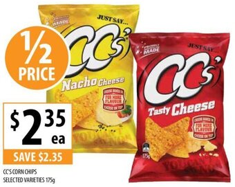 Supabarn CC'S CORN CHIPS SELECTED VARIETIES 175g offer