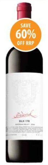 Supabarn FREDERICK BLK 178 BAROSSA VALLEY GSM 750ml offer