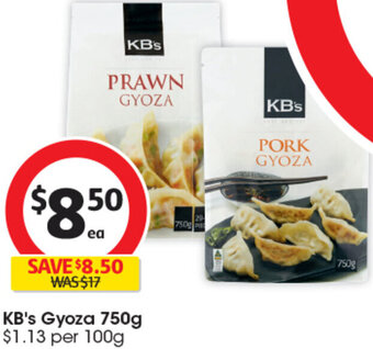 Coles KB's Gyoza 750g offer