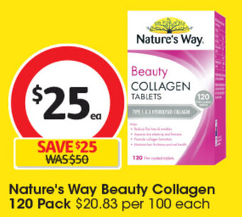 Nature's Way Beauty Collagen 120 Pack