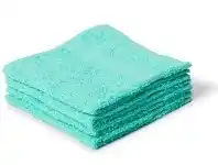 BIG W Brilliant Basics Face Washer 4 Pack - Mint offer