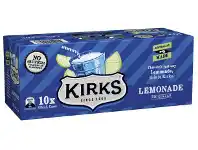 BIG W Kirks Lemonade 10x375ml offer