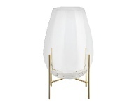 BIG W House & Home Glass Stand Vase 21cm x 31cm offer