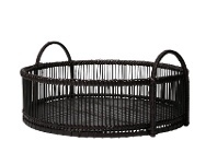 BIG W House & Home Rattan Round Tray 30cm x 14cm offer