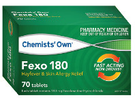 Alliance Pharmacy Chemists’ Own Fexo 180mg 70 Tablets offer