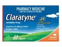 Superpharmacy Claratyne Hayfever Allergy Relief Non Drowsy 60 Tablets offer