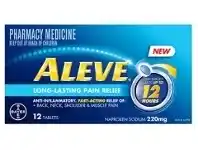 Aleve 12 Hour Long Lasting Pain Relief 12 Tablets