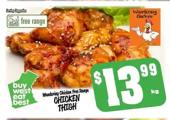 Farmer Jack's Wandering Chicken Free Range Chicken Thigh offer