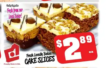 Fresh Locally Baked Cake Slices