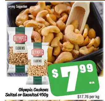Farmer Jack's Olympic Cashews Salted or Unsalted 1kg offer