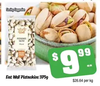 Farmer Jack's Eat Well Pistachios 375g offer