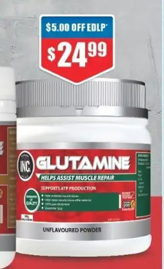 Chemist Warehouse INC Glutamine offer