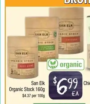 San Elk Organic Stock 160g