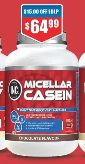 Chemist Warehouse INC Micellar Casein offer