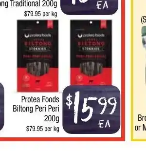 Farmer Jack's Protea Foods Biltong Peri Peri 200g offer