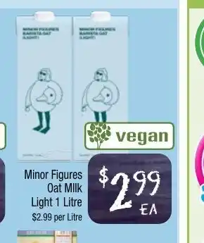 Minor Figures Oat Milk 1 Litre