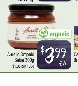 Farmer Jack's Aurelio Organic Salsa 300g offer