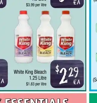 White King Bleach 1 Litre