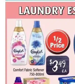 Comfort Fabric Softener 750-800ml