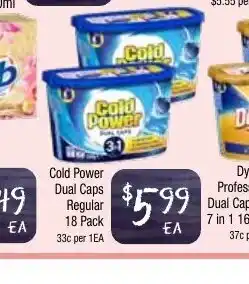 Farmer Jack's Cold Power Dual Caps Regular 18 Pack offer