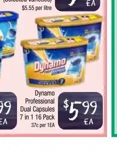 Farmer Jack's Dynamo Professional Dual Capsules 7 in 1 16 Pack offer