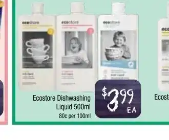 Farmer Jack's Ecostore Dishwashing Liquid 100ml offer
