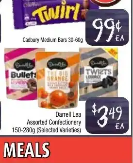 Farmer Jack's Darrell Lea Assorted Confectionery 150-280g offer