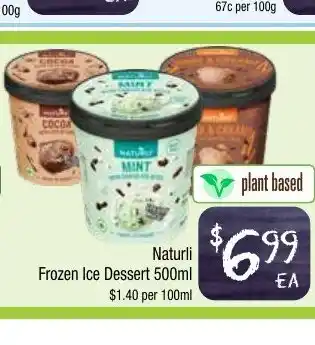 Naturli Frozen Ice Dessert 100ml