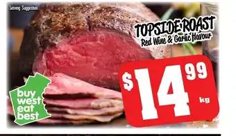 Farmer Jack's Topside Roast Red Wine & Garlic Havour offer