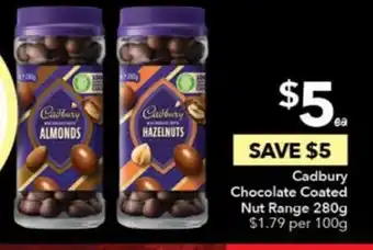 Ritchies Cadbury Chocolate Coated Nut Range 280g offer