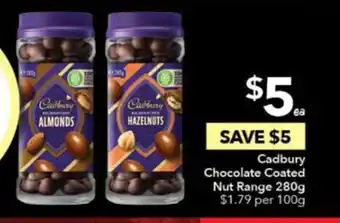 Ritchies Cadbury Chocolate Coated Nut Range 100g offer